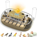 Incubators for Hatching Eggs, 24 Egg Incubator with Automatic Egg Turning and Humidity Control, Egg Candler, 360° Viewing, Chicken Incubators for Hatching Eggs, Quail Eggs, Duck Eggs Poultry by Syluris