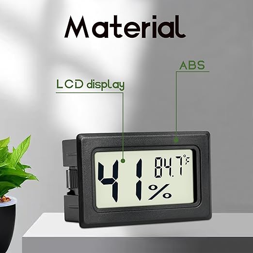 Indoor Hygrometer Thermometers 3 Pack Humidity Meters Gauge Mini Digital Thermometer Hygrometer with Fahrenheit (℉) for Humidors, Refrigerator, Greenhouse, Garden, Cellar, Closet - Image 5