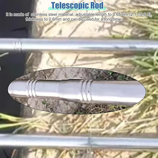 Extendable Water Sampler with Dipper System, Water Qualityd Sampler Device Telescopic for Environmental Monitoring and Qualityd Testing(500ml,3.3-8.2f/1-2.5m) - Image 6