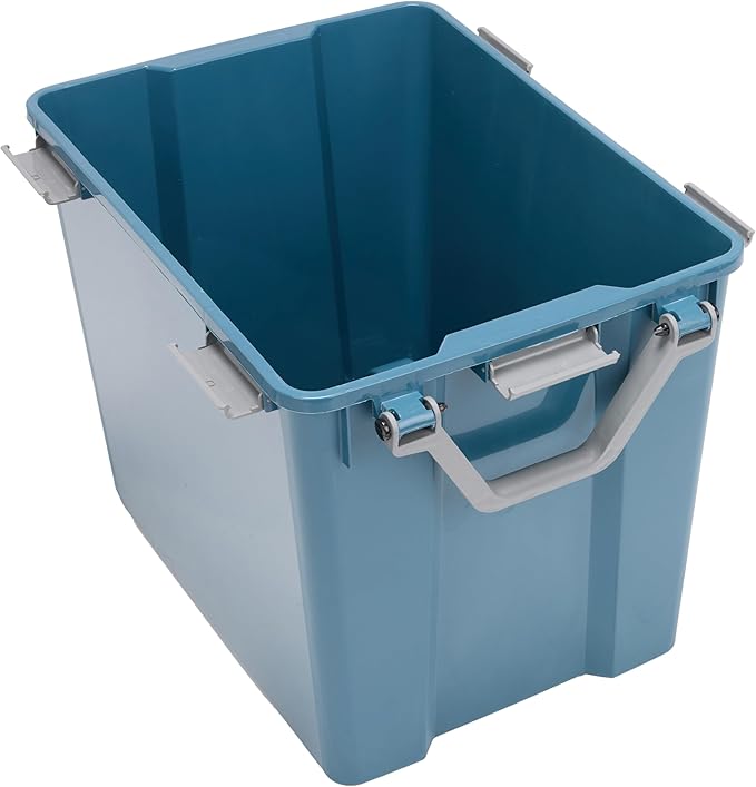 IRIS USA WeatherPro 103 Qt Eco-Friendly Storage Bins with Lids, 2 Pack, BPA-Free Plastic Gasket Box with Tight Latch and Seal, Stackable Nestable Tote Tub - Navy - Image 4