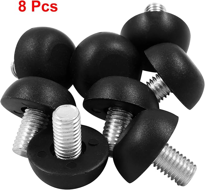 Litoexpe M8 Adjustable Furniture Leg Levelers, 8pcs Thread Screw in Furniture Leveling Feet Glides, Outdoor Patio Furniture Legs for Table, Chair, Desk, Cabinet - Image 5