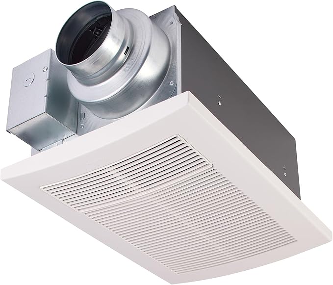 Panasonic WhisperWarm Ceiling Mount Bathroom Exhaust Fan with Heater, 50-80-110 CFM, FV-0511VH1 by Panasonic