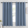 NICETOWN Blackout Curtain & Drape - (Stone Blue Color) Noise Reduction Drapery Energy Saving for Bedroom/Kids Room, 52 x 63 inches, 1 Piece by NICETOWN