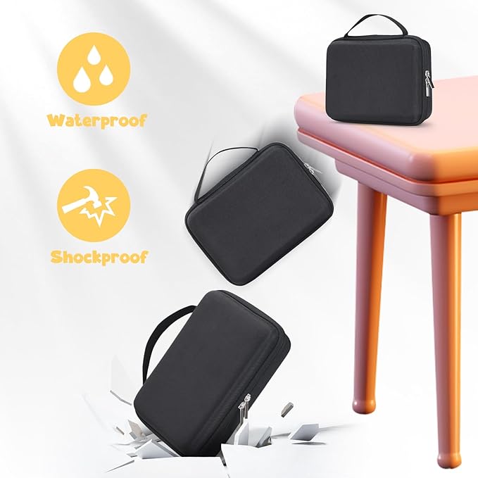 Case Compatible with 3Doodler Start+ Essentials for 3D Pen Set for Kids, Carrying Holder Fit for Printing Pens, Storage Organizer for Printing Filament Refill, Micro-USB Charger (3D-05-Black) - Image 5