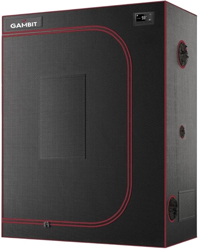 Bud Bunker 4x2 Grow Tent, Thickest 25mm/1-Inch Poles, Heavy-Duty 2000D Diamond Mylar Canvas, 48"x48"x80" (4x2) by GambitGrowing