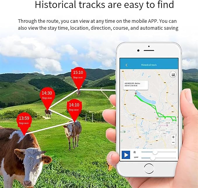 Animal Tracker, Solar GPS Locator Device for Cattle, Sheep, Goats and Horses, Real-time Positioning/Waterproof - Image 5