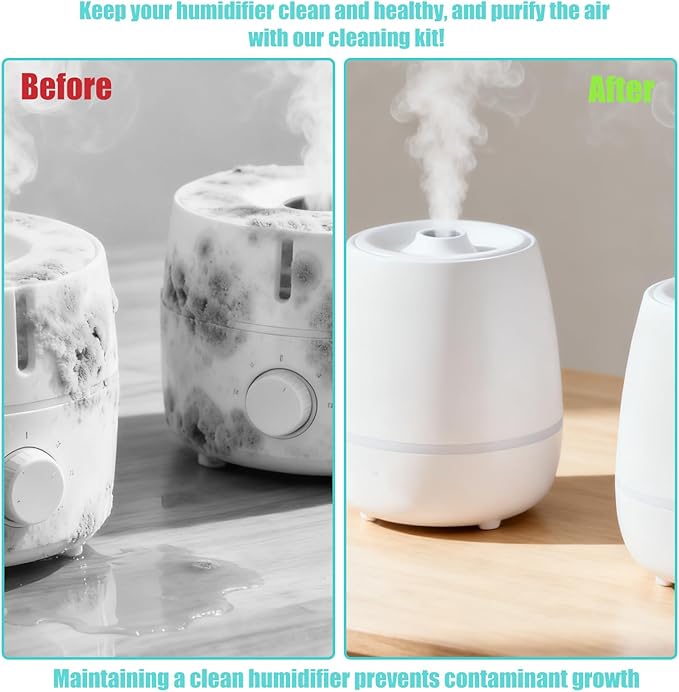 13pcs Humidifier Cleaning Brush Set, Mini Detail Cleaning Brushes Small Cleaner Kit Tool for Household Humidifiers Keyboards Tiles Bottles & Tight Spaces - Image 6