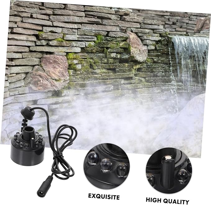 Fog Maker with Light Mist Effect Ultrasonic Atomizing Head for Fish Tank Rockery Aquarium Indoor Garden Bonsai Decor Low Noise Machine - Image 6