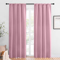 NICETOWN Blackout Curtains for Living Curtains, Rouge Pink, 2 Panels, 42 by 84, Room Darkening Window Curtain Panels, Easy-Care Solid Thermal Insulated Draperies/Drapes for Daughter Room by NICETOWN