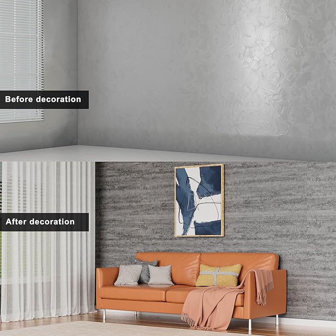 3D Wall Panels Peel and Stick – 23.82"x110" PVC Faux Texture, Self Adhesive Waterproof Wall Covering, DIY Accent Wall, Sofa Background Backsplash & Modern Home Decor, Covers 18 sq.ft - Image 2