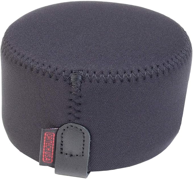 OP/Tech USA Hood Hat – Universal Lens Cap for DSLR & Digital Cameras | Neoprene Camera Lens Hood, Soft Cap for Camera Lens & Protection - Medium (Black) - Made in USA by OPTECHusa