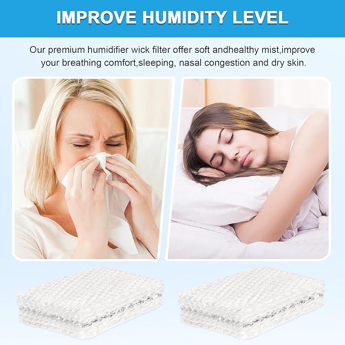 4Pcs WF813 Humidifier Filters Replacement Wick Filter Compatible with Equate EQWF813 EQ-2119-UL Relion RCM-832 RCM-832N ProCare PCWF813 PCCM-832N Protec WF813 Cool Mist Humidifier - Image 7