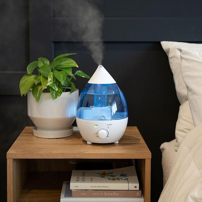 Crane Personal 1.3 Liter Ultrasonic Cool Mist Humidifier for Kids Bedroom, Small Humidifiers For Bedroom, Adjustable Mist, Filter-Free, Auto Shut-Off, Small Humidifier For Plant - Image 6