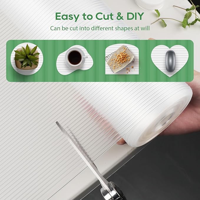 Anoak Shelf Liner - Non-Slip Cabinet Liner, 30 Inch x 30 FT(360 Inch) Durable Waterproof Washable Oil-Proof for Kitchen Cabinet, Shelves, Refrigerator, Storage, Desks, Non Adhesive - Image 5