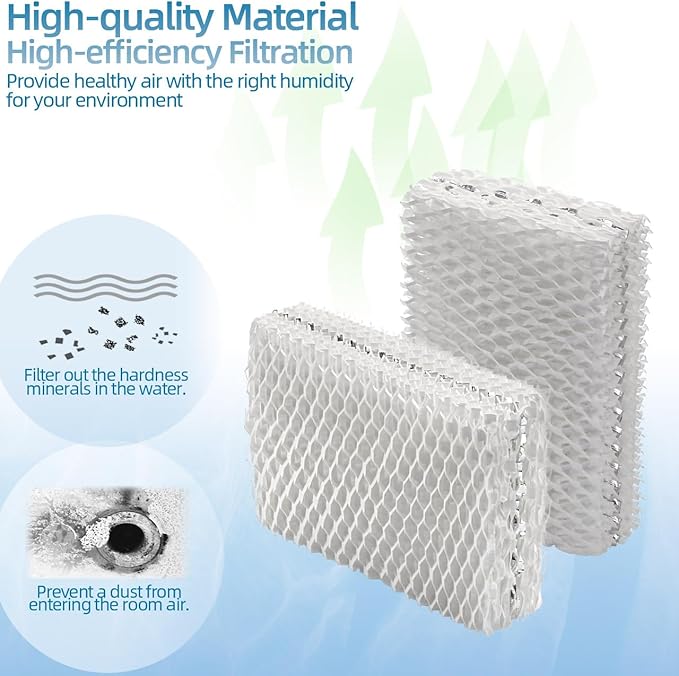 Alocs WF813 Humidifier Filter Replacement for Relion - RCM832 RCM-832N Procare PCWF813 Protec WF813 Equate EQ-2119-UL EQWF813 Cool Mist Humidifiers Wick Filters (Pack of 4) - Image 4