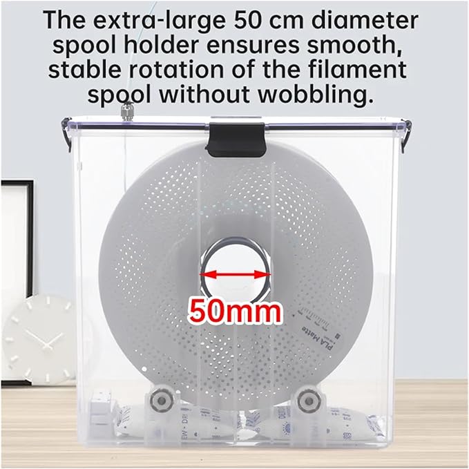 3D Printer Filament Dry Box Storage Hot-Air Heating Storage Printing Material Holder Moisture-Resistant for Filaments Dryer Box(B Dryer Box) - Image 5