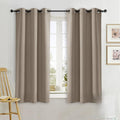NICETOWN Blackout Curtain Blind for Bedroom, Single Panel, W34 x L63 inches, Taupe, Thermal Insulated Grommet Blackout Room Darkening Drape/Drapery by NICETOWN