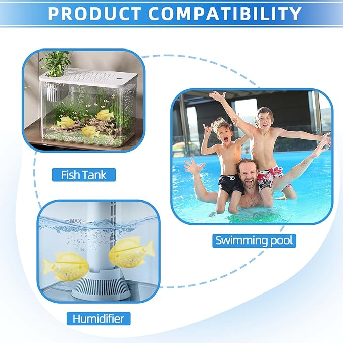 Humidifier Cleaner 6 Pack,Humidifiers Fish Tanks Cleaner,Warm&Cool Most Humidifiers and Fish Tank,Purifier Water (Yellow) - Image 6