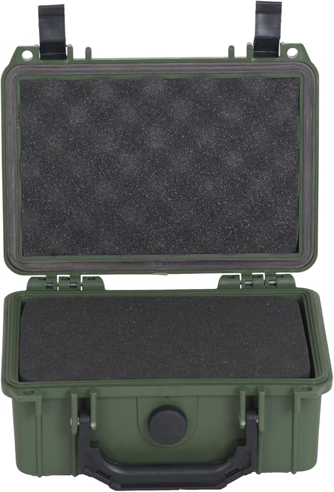 MEIJIA IP67 waterproof hard compact case,Customizable Fit Foam,8.12”x6.56”x 3.56”,Fit Use of Drones, Cameras,Equipments,lens (Green) - Image 7