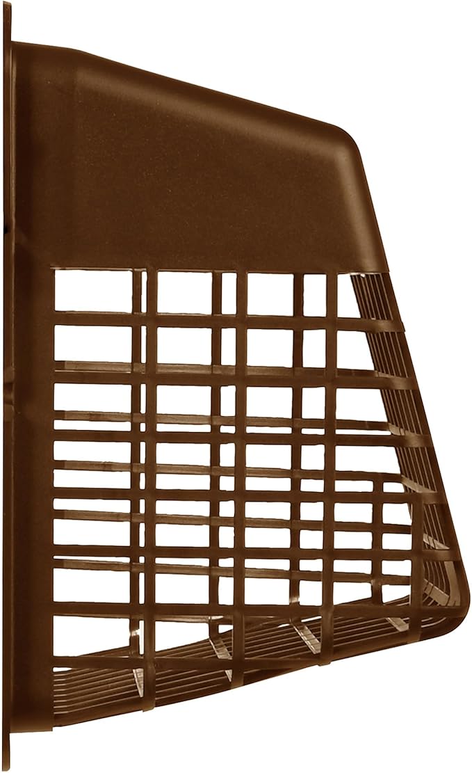 Deflecto Universal Bird Guard Dryer Vent Cover, For Use with 4 Inches Clothes Dryer Vents, Brown (UBGBB) - Image 4