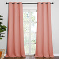 NICETOWN Coral Room Darkening Curtain Drapes - Window Treatment Light Blocking Privacy Curtain Panels for Home Decoration (Set of 2, 42 inches by 95-inch) by NICETOWN