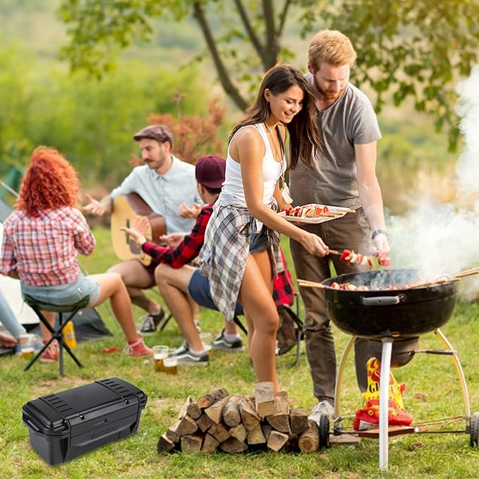 Gonetre Waterproof Shockproof Storage Case, Outdoor Sealed Box for Small and Miniature Electronic Devices, Professional Use for Equipment, ABS Material, Black, 1 Pack (Type C waterproof - Image 7