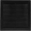 10" x 10" (Outer Size) Square Air Vent Cover – Black Plastic Vent Deflector - Screen Mesh, Surface Mount Wall Ceiling – Cold Air Return Soffit Air Vent Cover - Register Indoor Outdoor by Unknown