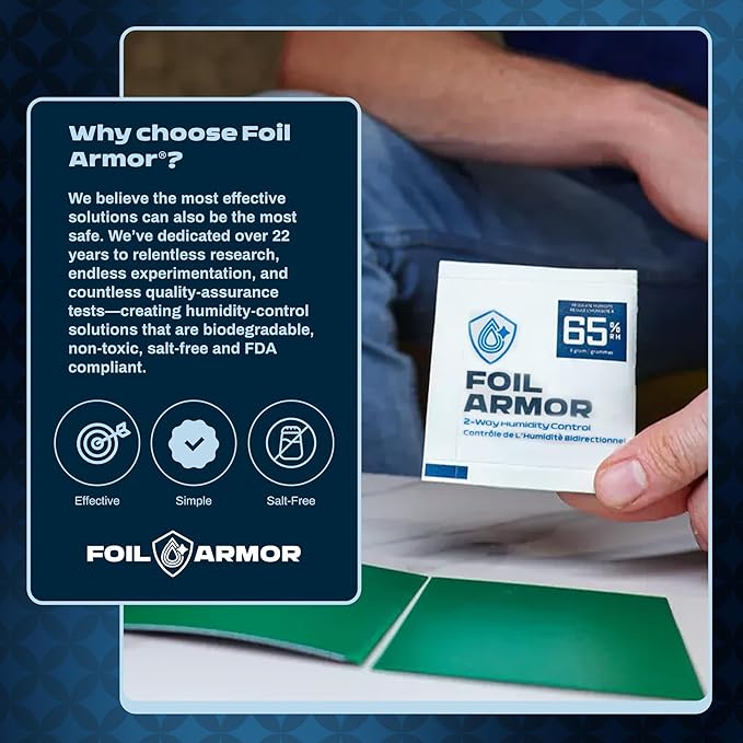 65% RH, 2-Way Humidity Control Packs for Trading Cards – 8g, Pack of 20 – Flatten Curled Foils, Preserve Collectible, Holographic, Rare & Sports Cards Storage Protection - Image 2