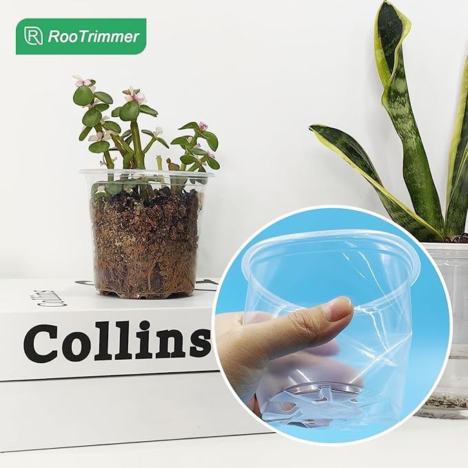 Transparent Nursery Pots 3.5Inch with Humidity Domes for Seeds Starting, Clear Plastic Plant Pots with Drainage Holes (3.54Inch, 40Pcs,Clear Pots with Lids) - Image 5