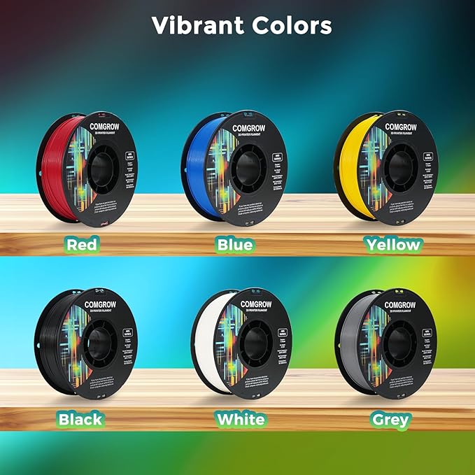 Comgrow ABS 3D Printer Filament, 1.75mm, Heat Resistant, 1kg, Red, +/- 0.02mm Dimensional Accuracy - Image 6