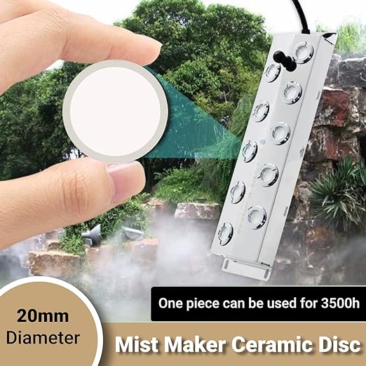 10Pcs Ultrasonic Mist Maker Fogger Ceramic Discs Replacement 20mm Atomizer Accessory Set for Humidifier Parts - Image 6