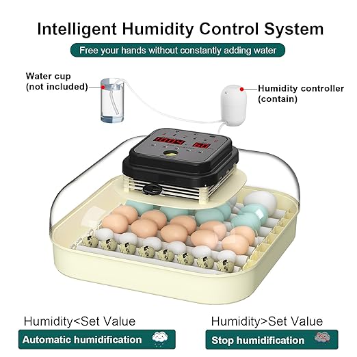 35 Egg Incubator with Automatic Egg Turning and Humidity Control, Incubator for Chicken Eggs, Quail, Duck Eggs, with Egg Candler - Image 4