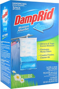 DampRid Hanging Bag, Moisture Absorber, Pack of 3 (16 oz. ea.), 3 Pack, Blue by DampRid
