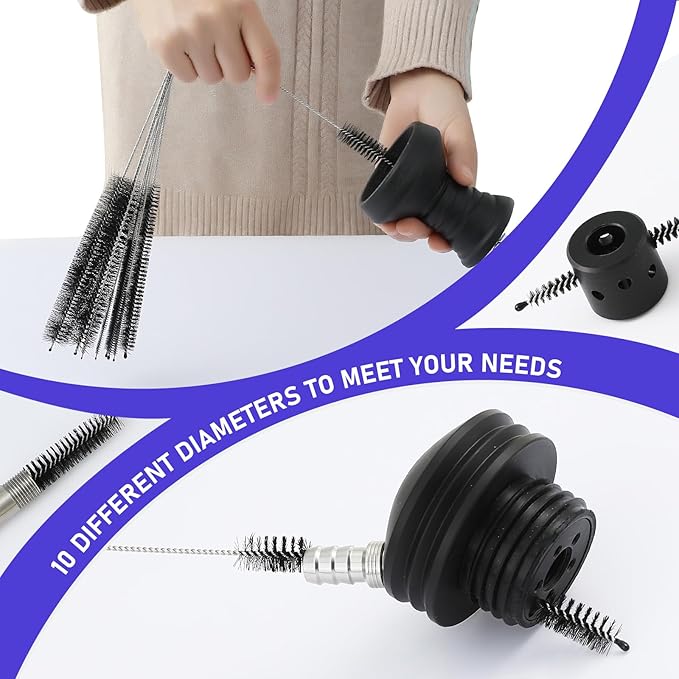 Hookah Brush Cleaning Kit 4 Brushes， Hookah Set | Bottle Cleaner Tube Pipe Cleaner | Premium Cleaning Hookah Accessorie Set | for Cleaning Glass Bases,Hookah Vase Cleaning Set & Hookah Cleaning Set - Image 6