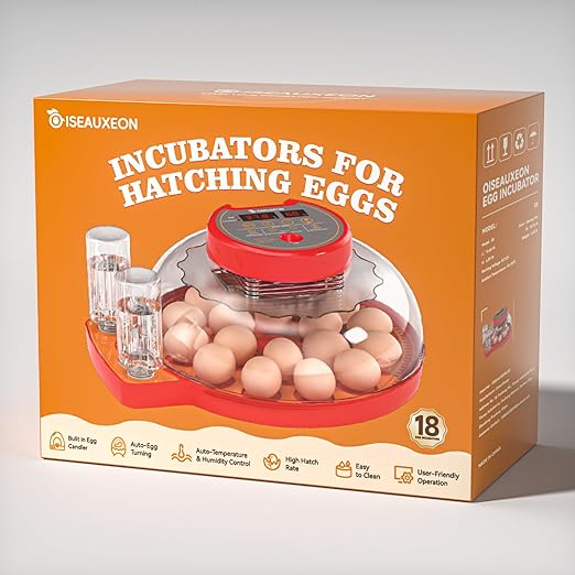 18 Incubators for Hatching Eggs with Automatic Egg Turning and Humidity Control Automatic Water Refill,Egg Candler Nature Right 360 Incubator Duck Quail Chick Turkey Hatching Incubator - Image 2