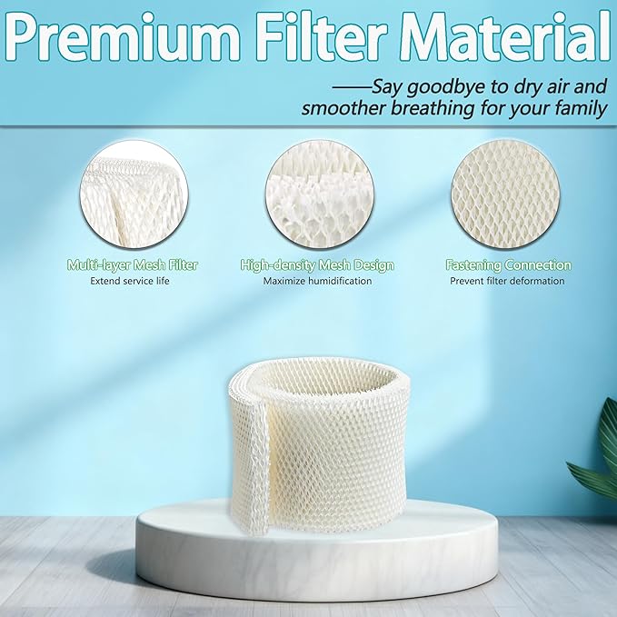MAF1 Super Humidifier Wick Filter Compatible with Aircare/MoistAIR/Essick Air MA0950, MA1200, MA1201 and Kenmore 14906,32-14906, 42-14906 Humidifiers,Durable Humidifier Wick Filter (2 Pack) - Image 5
