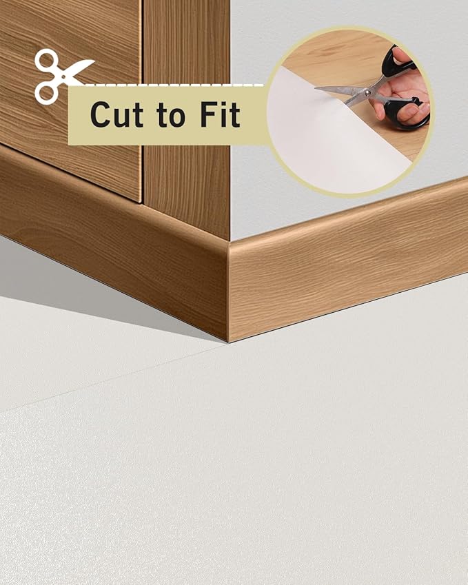 Soft Vinyl Floor Mat for Bedroom, 4'×6' Beige Waterproof Plastic Area Rug for Kitchen, Non-Slip Multi-Pupose Floor Cover Protector for Painting, Pet Accident, Splat Mat for Baby Spill - Image 5