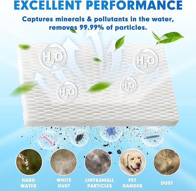 6 Pack Humidifier Wicking HFT600 Filters T Compatible with Honeywell Tower Humidifier HEV615 HEV620, Compare to Part HFT600T HFT600PDQ - Image 3