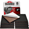 X-PROTECTOR Non Slip Furniture Pads - 8 pcs Premium Furniture Grippers 4"! Self-Adhesive Rubber Feet Furniture Feet - Ideal Non Skid Furniture Pad Floor Protectors - Keep Furniture in Place! by X-Protector