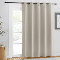 NICETOWN Blackout Natural Curtain for Living Room - Grommet Thermal Insulated Solid Room Darkening Thermal Curtain Drape Sound Reducing for Bedroom/Living Room (1 Panel, W66 x L84) by NICETOWN