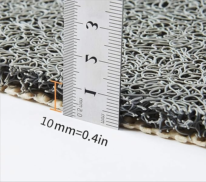 Non-Slip Shower Mat Bathtub Mat with Drain Soft on Feet PVC Loofah Shower for Bathroom Wet Area Quick Drying No Suction Cup Comfort Shower Rugs Bathroom Accessories (39”×16”) - Image 6