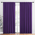 NICETOWN Room Darkening Curtains for Bedroom, Royal Purple, Set of 2 Panels, 62 x 84 Inch, Triple Weave Home Decoration Thermal Insulated Solid Drapes for Patio Door by NICETOWN