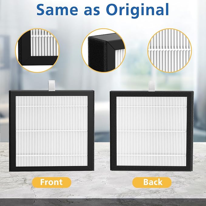 4 Pack DH02 H13 HEPA Replacement Filter Compatible with Tenergy Sorbi DH02 2 in 1 Dehumidifier(1000ML)/Air Purifier, Afloia AQ8 Q8/ Honati/Hysure Q7 Air Purifier - Image 6