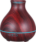 BZseed Aromatherapy Essential Oil Diffuser 550ml 12 Hours Wood Grain Aroma Diffuser with Timer Cool Mist Humidifier for Large Room, Home, Baby Bedroom, Waterless Auto Shut-off,7 Colors Lights Changing by BZseed+Diffuser