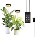 Grow Lights for Indoor Plants,Clip on Full Spectrum Led Plant Grow Light with Integrated Circulating Fan, Timer and Dimmable (Black Ajustable, 2 Packs) by Unknown