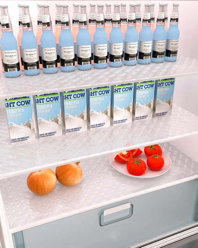 Shelf and Drawer Liner for Kitchen Cabinet, Non-Adhesive 24in x 360in Waterproof Contact Paper Refrigerator Liners Thickened Durable EVA Material Non Slip Mat for Dresser Cupboard Pantry Protector - Image 9