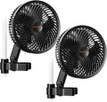 Spider Farmer 2-Pack Grow Tent Clip Fan 6", EC Motor, Custom 10 Dynamic Wind Speeds and 10-Level Oscillation, Weatherproof IP-54, Powerful Airflow but Quiet for Hydroponics Circulation Cooling by SpiderFarmer