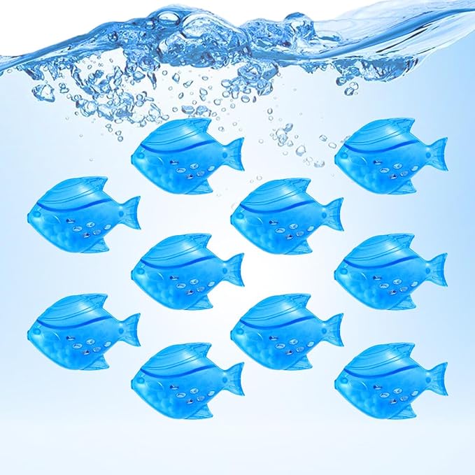 Humidifier Tank Cleaner, 10PCS Universal Humidifier filters fish Compatible with Drop,Droplet, Warm&Cool Mist Humidifiers, Fish Tank, Keep The Water (Fish-blue) by Raipoment