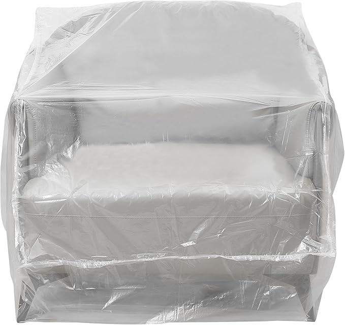 Plastic Couch Cover,Clear Sofa Cover,Waterproof Furniture Covers for Moving and Storage,Couch Cover Moving Bags,Plastic Sofa Bag Slipover Furniture Protector,Recliner Cover by Unknown