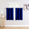 ChrisDowa Small Window Curtains for Kitchen and Bedroom - Grommet Short Thermal Insulated Room Darkening Curtains (2 Panels, Royal Blue, 42 x 36 Inch) by ChrisDowa